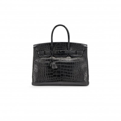 HERMÈS MASTER BIRKIN 35 SO BLACK MATTE ALLIGATOR (35*25*18cm)